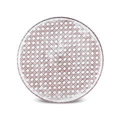 Karaca Rattan Grau-Glitzer – 7-teiliges Kuchenset für 6 Personen