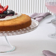 Karaca Rattan Grau-Glitzer – 7-teiliges Kuchenset für 6 Personen