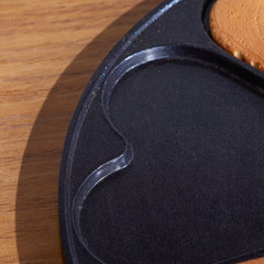 Karaca Fluffy Love – Antihaft-Pfannkuchenpfanne 26 cm mit Induktions-Keramikbeschichtung (Schwarz)