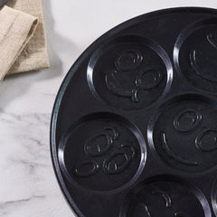 Karaca Fluffy – Antihaft-Pfannkuchenpfanne 26 cm mit Induktions-Keramikbeschichtung (Schwarz)