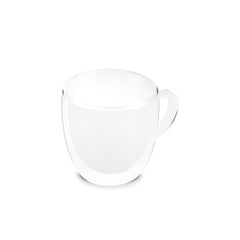 Karaca Olivier – 6-teiliges doppelwandiges Espresso- & Türkisches Kaffeetassen-Set, 80 ml, klar