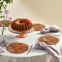 Karaca Juliet Mocha Mousse Kuchen-Set aus Glas für 6 Personen, 7-teilig