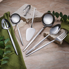Karaca Moongate Premium Servierset – 7-teilig, Silber