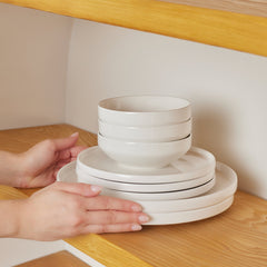 Karaca Stream Bone China Saturn Tafelservice für 4 Personen, 12-teilig