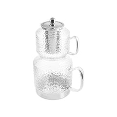 Karaca Glissia Glas Teekannen-Set Transparent, 4-teilig