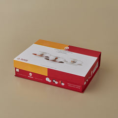 Karaca x Galatasaray Lizenziertes Espressotassen-Set für 6 Personen aus Porzellan, 12-teilig, 80 ml