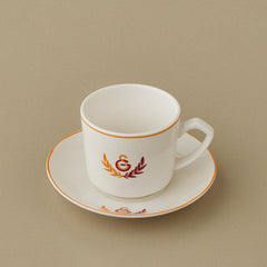 Karaca x Galatasaray Lizenziertes Espressotassen-Set für 6 Personen aus Porzellan, 12-teilig, 80 ml