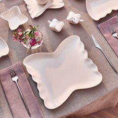 Karaca Stream Bone China Pieris Servierset für 6 Personen, 34-teilig