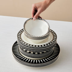 Karaca Elegance Bone Helsinki Tafelservice für 6 Personen, 24-teilig