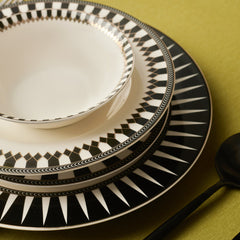 Karaca Elegance Bone Helsinki Tafelservice für 6 Personen, 24-teilig
