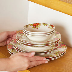 Karaca Elegance Bone Montebello Tafelservice für 8 Personen, 60-teilig