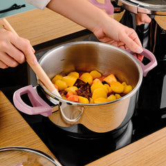 Karaca Perfect Pink Schnellkochtopf-Set 4 + 6 Liter, 4-teilig