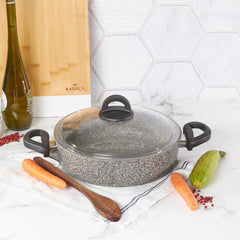 Karaca Dark Silver Bio Granit Flachtopf 26 cm