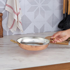 Karaca Alacahöyük Sahan Poêle plate en cuivre 20 cm