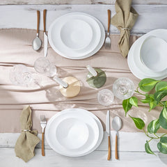 Verre de service de table Karaca White Pure 24 pièces pour 6 personnes