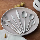 Karaca New Flow Elegance Besteck-Set für 12 Personen mit Box, 84-teilig