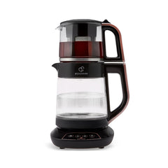 KARACA CAYSEVER Sprechende elektrische Teekanne aus Rosegold Glas