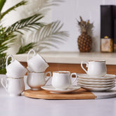 Karaca Beykoz Espressotassen-Set für 6 Personen, 12-teilig, 80 ml