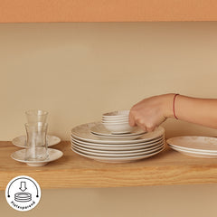 Karaca Artiste Bone China Tafelservice für 6 Personen, 20-teilig