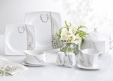 Service de table en porcelaine 84 pièces Fine Bone "8012"