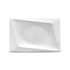 Jumbo Fold Gold Eckiges Tafelservice für 12 Personen, 58-teilig