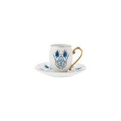 Karaca İznik 12-piece mocha cup and espresso cup set for 6 people made of porcelain
