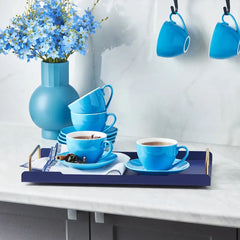 Karaca Sky Teetassen-Set für 6 Personen