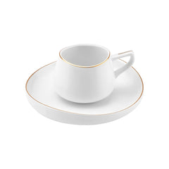 Karaca Hole Porzellan Kaffeetasse Set für 6 Personen 90ml