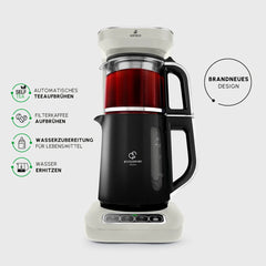 Karaca Çaysever Robotea Pro 4 in 1 Teekocher & Filterkaffeemaschine Starlight, 2500 W
