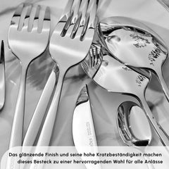 Karaca Lizbon Besteck-Set für 12 Personen, 60-teilig