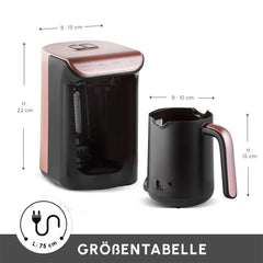 Karaca Hatır Türkische Kaffeemaschine mit Röstfunktion Rosenbeere