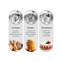 Karaca Mastermaid Chef Pro Doppelarm-Küchenmaschine Soft Cream, 5 Liter, 1500 W