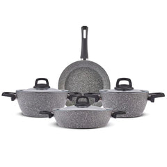 Karaca Gris Biogranit Induktion Basis Kochtopf Set, 7-teilig
