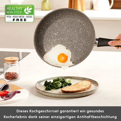 Karaca Gris Biogranit Induktion Basis Kochtopf Set, 7-teilig