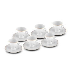 Karaca Biga Kaffeetassen-Set 6 Personen, 90 ml