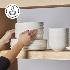 Karaca Forever Bone Allure 41-Teiliges 12-Personen Geschirrset