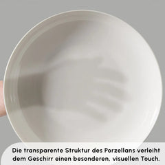 Karaca Forever Bone Allure 41-Teiliges 12-Personen Geschirrset