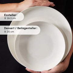 Karaca Forever Bone Allure 41-Teiliges 12-Personen Geschirrset