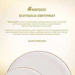 Karaca Elegance Bone Marcelo Frühstücksset für 6 Personen, 26-teilig