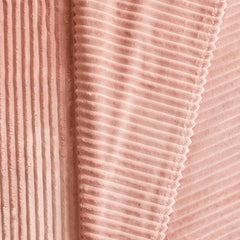 Karaca Ruby Stripe Wellsoft Einzeldecke Rosa, 130 × 150 cm