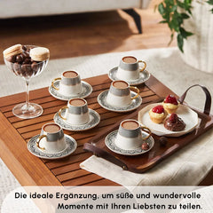 Karaca Globe coffee service for 6 people
