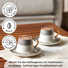 Karaca Globe coffee service for 6 people