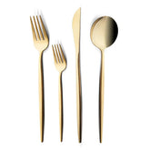 Karaca Bella Shiny Gold V2 Besteckset für 6 Personen, 24-teilig