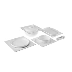 Karaca Fine Pearl Extra Nish Platin Geschirrset für 12 Personen, 62-teilig