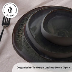 Karaca Earth Collection Galactic 55-teiliges Tafelservice, 12 Personen