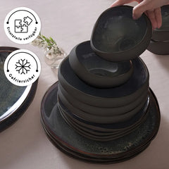 Karaca Earth Collection Galactic 55-teiliges Tafelservice, 12 Personen