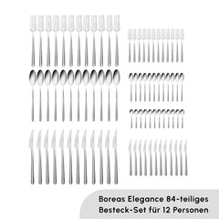Karaca Boreas Besteck-Set für 12 Personen, 84-teilig