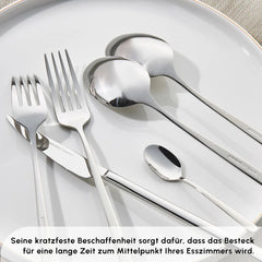 Karaca Boreas Besteck-Set für 12 Personen, 84-teilig