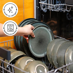 Karaca Fein Reactive Geschirrset, 6 Personen, 24 teilig