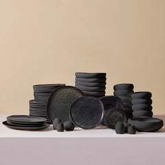 Karaca Earth Collection Galactic 55-teiliges Tafelservice, 12 Personen
